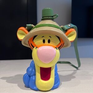 Vintage Disney Tigger Water Bottle Canteen 90s w/ Strap